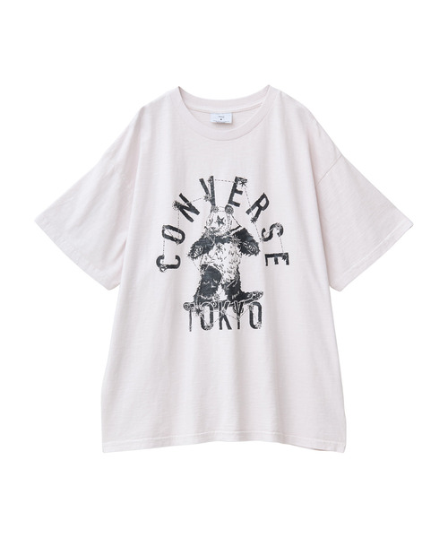 「CONVERSE TOKYO」 半袖Tシャツ 3 ブラック レディース_画像2