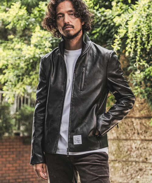 wjk reluxe 革ジャン ライダース mj11771- Stand Collar Synthetic