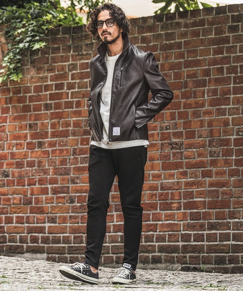 wjk reluxe 革ジャン ライダース mj11771- Stand Collar Synthetic