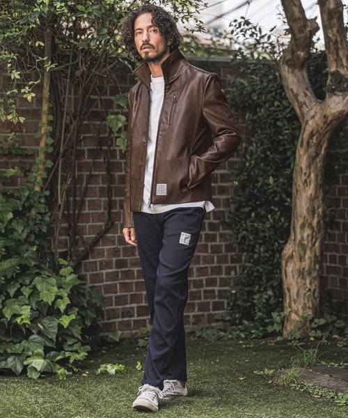 wjk reluxe 革ジャン ライダース mj11771- Stand Collar Synthetic