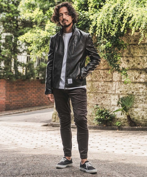 wjk reluxe 革ジャン ライダース mj11771- Stand Collar Synthetic