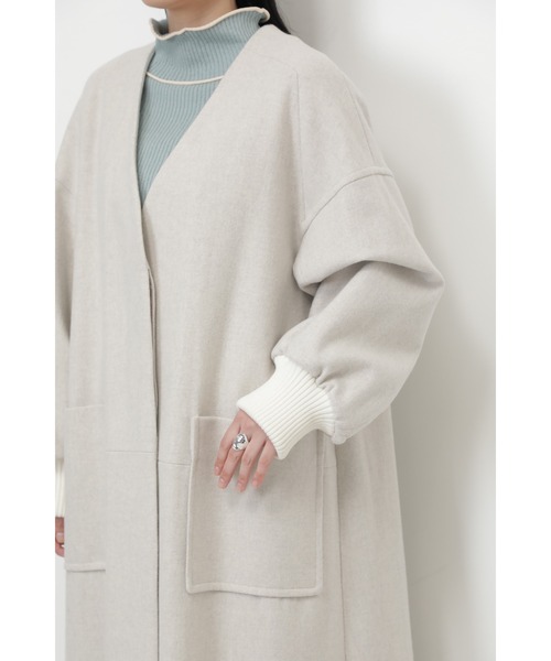 mici)ノーカラーコート レディース : 59390043 : ZOZOTOWN Yahoo!店  