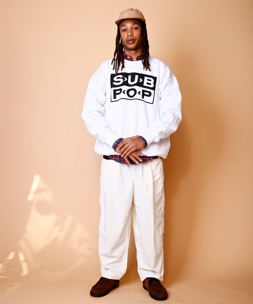 SUB POP トレーナー スウェット BIG CREW SWEAT ”SUB POP LOGO 