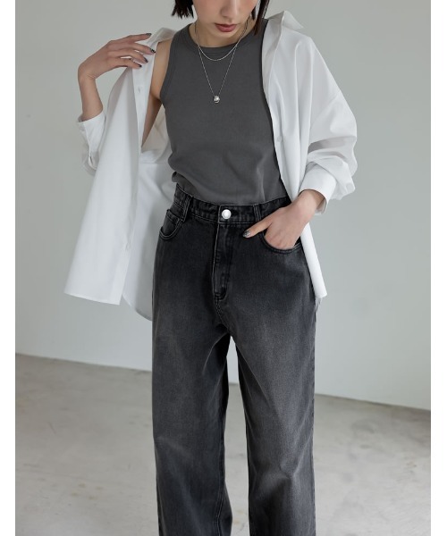 CELINE ストライプ ノースリーブ　タンクトップ LiSA・谷まりあ着用 画像・写真 谷まりあ、美しい腕が際立つ…ノースリーブ姿を披露「まりあ