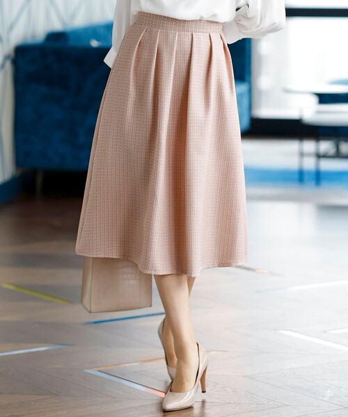 Tiaclasse スカート 「洗える」フレアツイードスカート : ZOZOTOWN