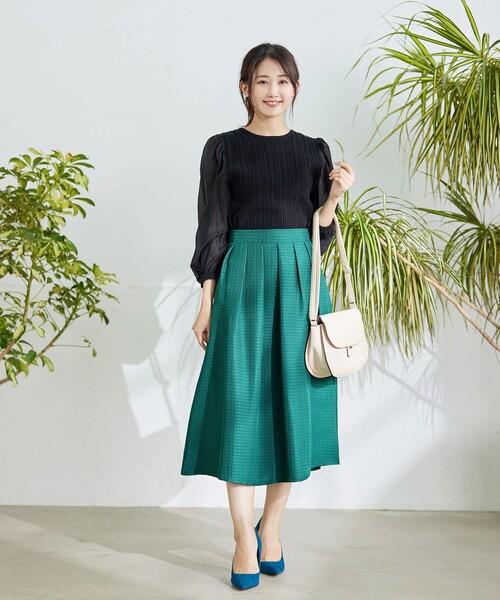 Tiaclasse スカート 「洗える」フレアツイードスカート : ZOZOTOWN