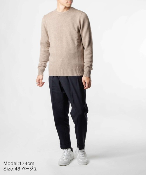 Drumohr ドルモア クルーネックセーター カシミヤ100% イタリア製 DRUMOHR（ドルモア） セーター ニット Drumohr D7K103 D01 ミドル