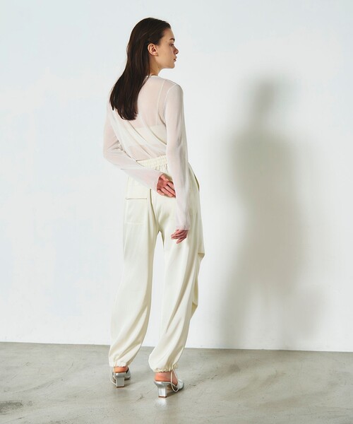 tシャツ シアークルーニットトップ レディース GRACE CONTINENTAL tシャツ シアークルーニットトップ