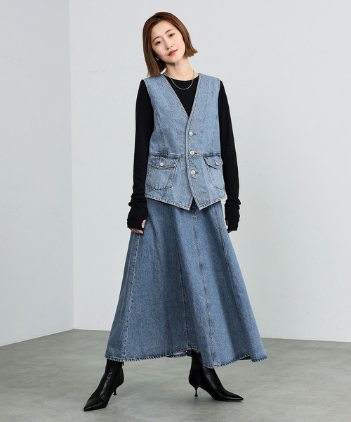 aclent デニム　ベスト　アクレント　moussy sly emoda ザラ aclent デニム ベスト アクレント moussy sly emoda ザラ - メルカリ