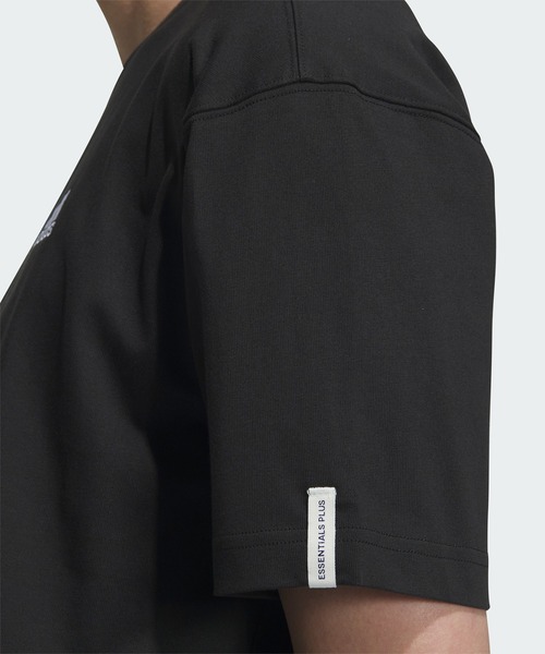 adidas ルーズフィット スモールロゴ 半袖 Tシャツ 送料込 Tシャツ 半袖エッセンシャルズプラス ルーズフィット スモール