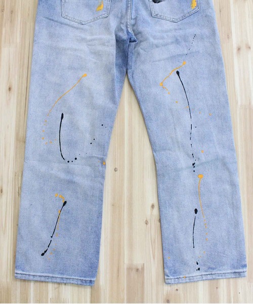 TopIsm ジーンズ ハードダメージ リメイクデニムパンツ メンズ
