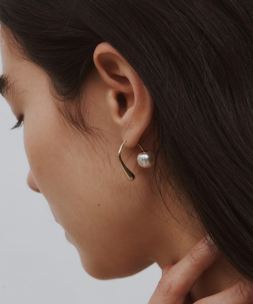 Libra Cue ピアス ドロップパールピアス レディース : ZOZOTOWN