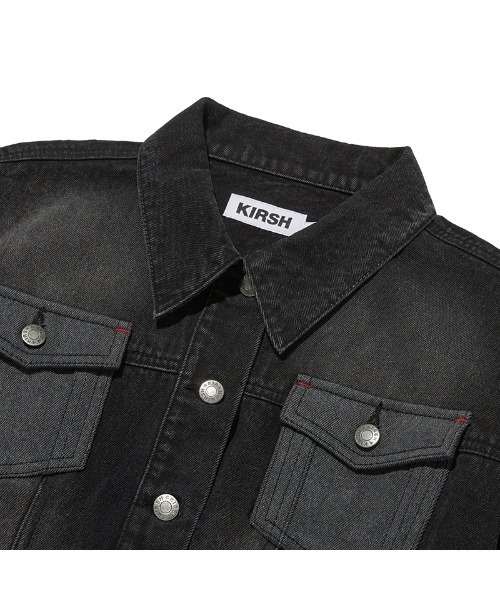 さらに100円引き◆KIRSH◆UNI WASHING CROP DENIM JACKET デニムジャケット gジャン KIRSH UNI WASHING CROP DENIM JACKET