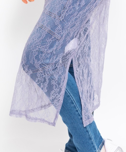 ワンピース ANNA SUI NYC ボタニカルモチーフ レース ロング