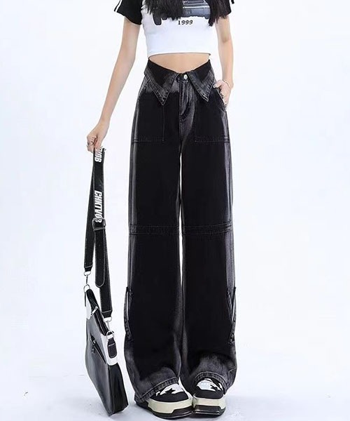 gossip!ロサンゼルス ワイドパンツ ジーンズ デニム デニムパンツ Y2K