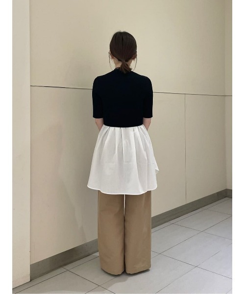 アルアバイル ルルウィルビー レースドッキングプルオーバー トップス allureville｜【LOULOU WILLOUGHBY】レースドッキングプル