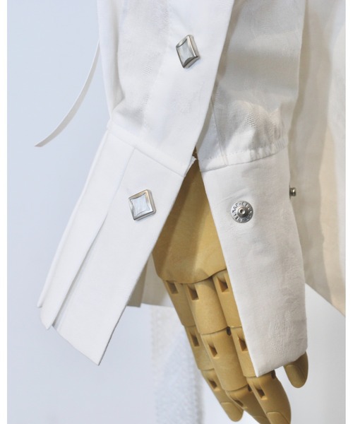 ブラウス シャツ rurumu:/ルルムウ/ribbon core detachable shirts レディース メンズ rurumu: ブラウス シャツ rurumu:/ルルムウ/ribbon core