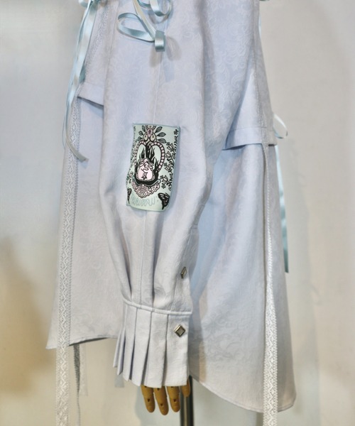ブラウス シャツ rurumu:/ルルムウ/ribbon core detachable shirts レディース メンズ rurumu:/ルルムウ/ribbon core detachable shirts（シャツ