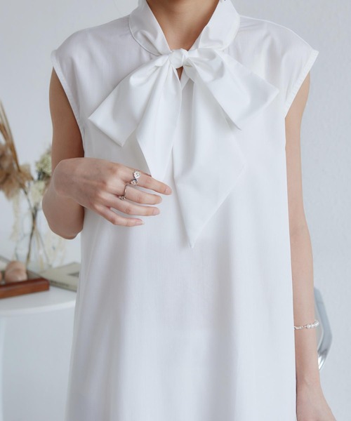 MAISON DE THERESE ワンピース ノースリーブ ティアードフレア