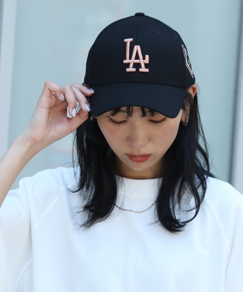 キャップ MLB Korea Diamond Structure Ball Cap LA Black 3ACP8501N-07BK MLB Korea キャップ 帽子 「MLB KOREA/エムエルビーコリア