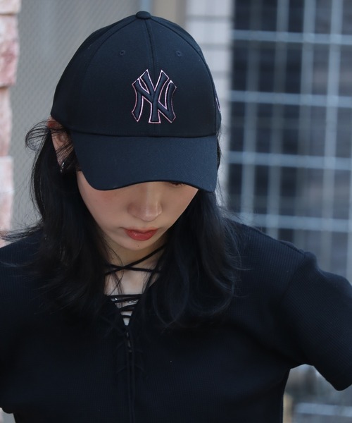 キャップ MLB Korea Diamond Structure Ball Cap LA Black 3ACP8501N-07BK MLB Korea キャップ 帽子 「MLB KOREA/エムエルビーコリア