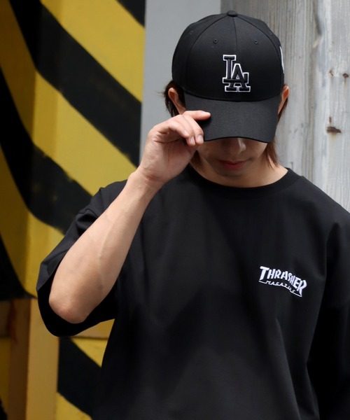 キャップ MLB Korea Diamond Structure Ball Cap LA Black 3ACP8501N-07BK MLB Korea キャップ 帽子 「MLB KOREA/エムエルビーコリア