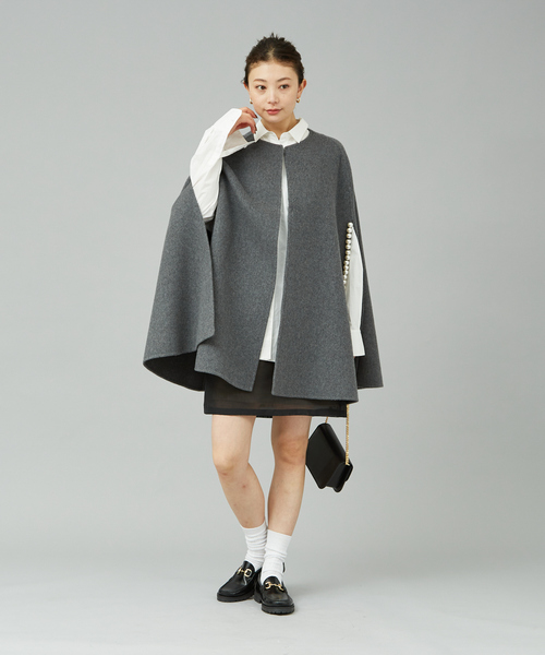 Rouge vif（ルージュ ヴィフ） ポンチョ 「40周年」ウールカシミヤ