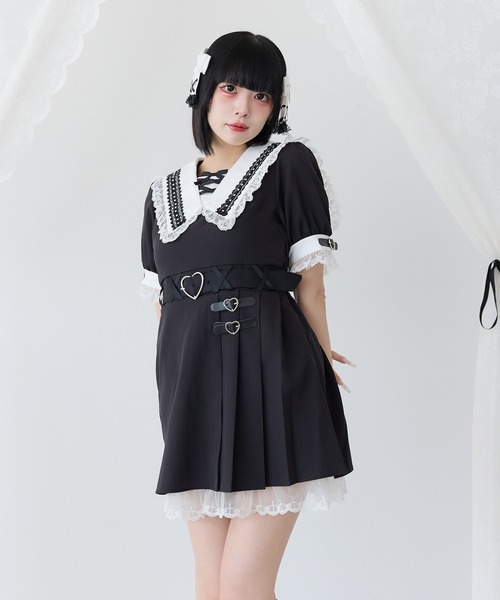 新品 Deuxieme Classe レースUP ワンピース WEB限定追加2》HYUレースギャザーワンピース(508222208
