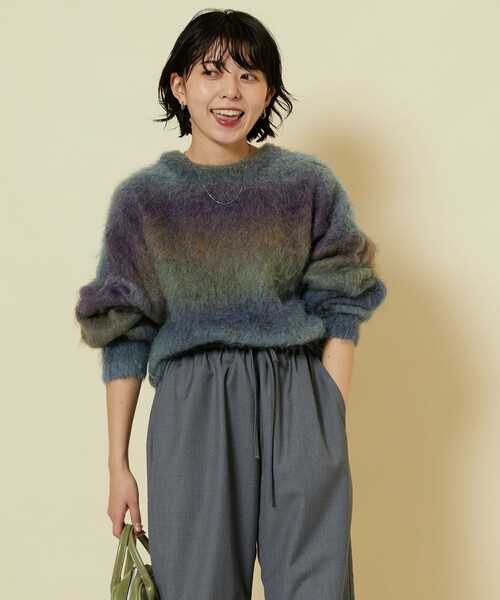 ニット セーター Freada/フリーダ グラデーションニットプルオーバー レディース Freada ニット セーター Freada/フリーダ グラデーションニット