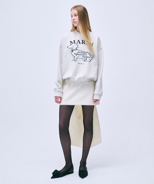 トレーナー スウェット SWEATSHIRT SWING THE TAIL DDANJI FLOWER CHOKER レディース メンズ Mardi Mercredi トレーナー スウェット SWEATSHIRT SWING THE