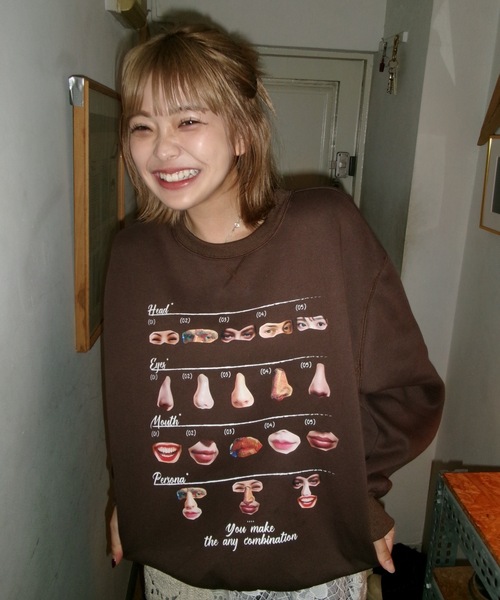 トレーナー スウェット raglan assortment sweat レディース メンズ トレーナー スウェット Assortment graphic sweat レディース