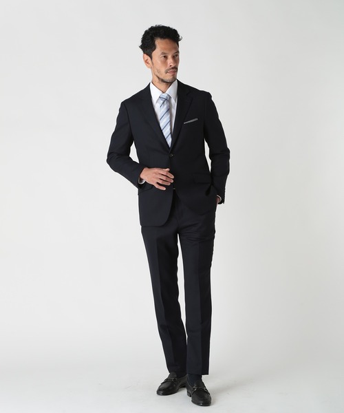 MEN'S BIGI（メンズビギ） ネクタイ シャンブレーストライプ柄シルク