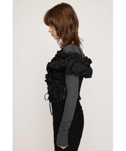 ブラウス シャツ デザインショルダーブラウス レディース SLY ブラウス シャツ DESIGN SHOULDER CORSET デザイン