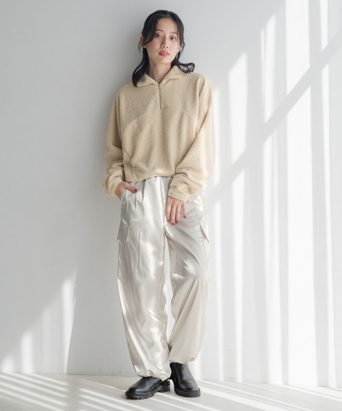 LOWRYS FARM（ローリーズファーム） カーゴパンツ サテンドロスト