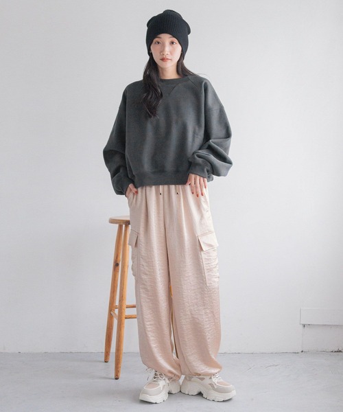 LOWRYS FARM（ローリーズファーム） カーゴパンツ サテンドロスト