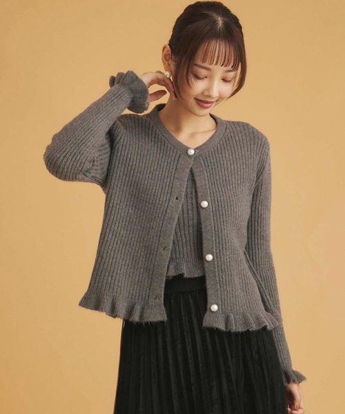 fifth ニット セーター ニットタンクセットパールボタンカーディガン