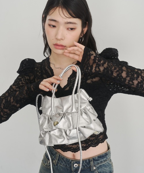 TRY1TRY ピアッシング大容量ショルダーバッグ セール】大容量 ワイドストラップ ビッグワンハンドルバッグ