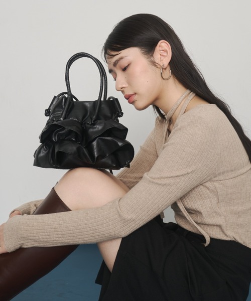 ショルダーバッグ バッグ 2way frill shoulder bag/2wayフリル