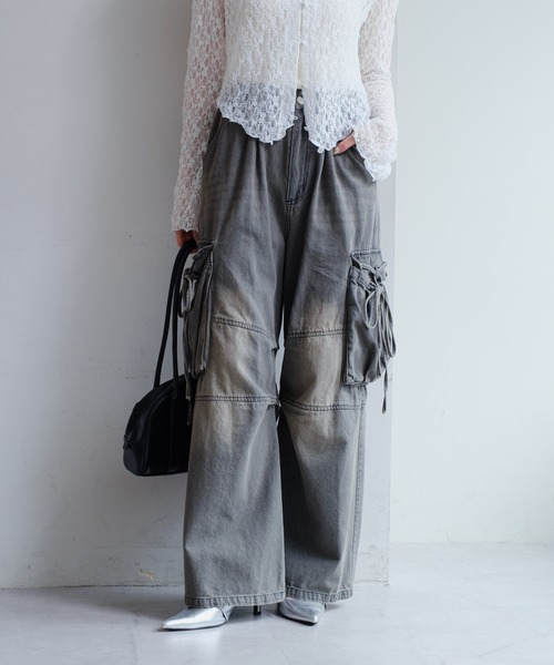 kastane カーゴデニムパンツ Kastane ジーンズ デニム デニムパンツ 「新色追加/3サイズ展開