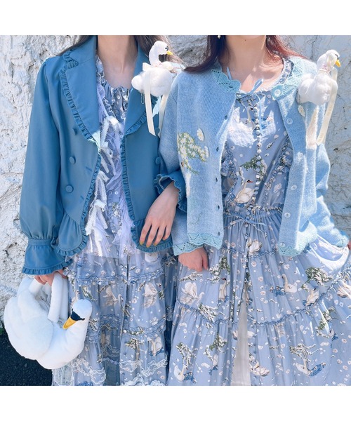 PINK HOUSE（ピンクハウス） トートバッグ SWAN LAKE ぬいぐるみバッグ