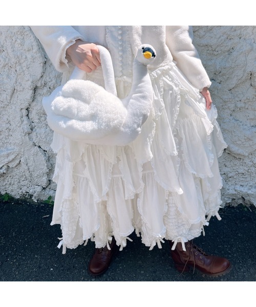 PINK HOUSE（ピンクハウス） トートバッグ SWAN LAKE ぬいぐるみバッグ