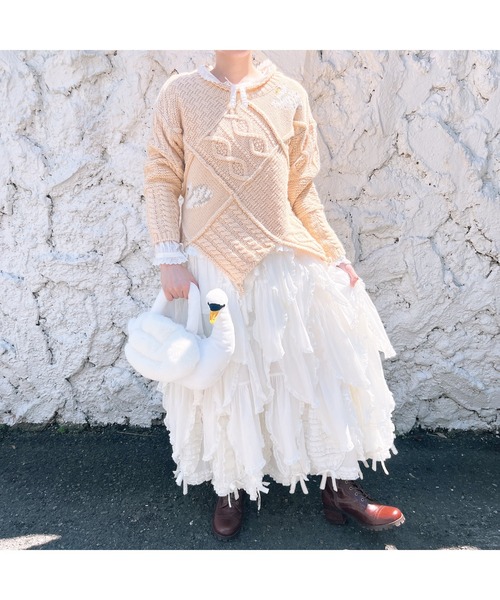 PINK HOUSE（ピンクハウス） トートバッグ SWAN LAKE ぬいぐるみバッグ