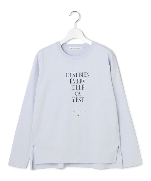 tシャツ 「洗える」レタープリント ロンTEE レディース 23区 tシャツ 「洗える」レタープリント ロンTEE レディース