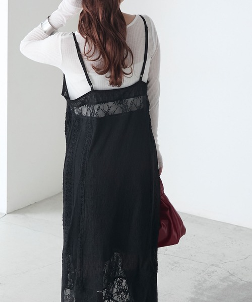 Bonpoint パッチワーク　レース　ワンピース　12 BONLECILL ワンピース パッチワークレースキャミワンピース