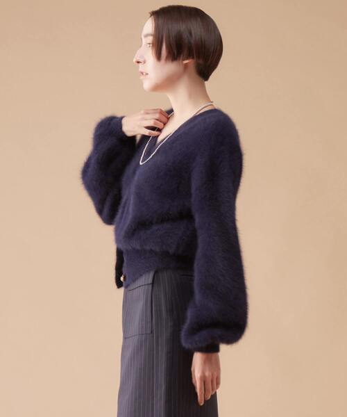 「martinique」 ニットカーディガン FREE ライトグレー レディース_画像2