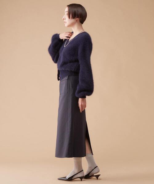 「martinique」 ニットカーディガン FREE ライトグレー レディース_画像9