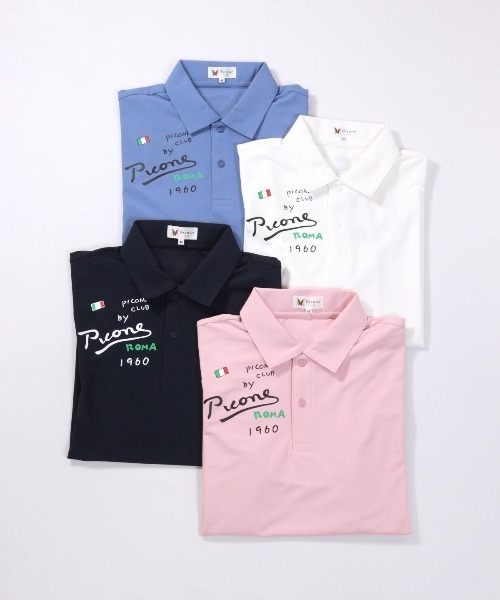 Picone club ポロシャツ picone club - 長袖ポロシャツ | ネイビー | メンズ | ゴルフ