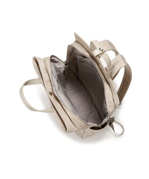 【美品】TOPKAPI 2way リュックトート breath Breath TOPKAPI】防水ナイロン レザーコンビ PC対応 トート