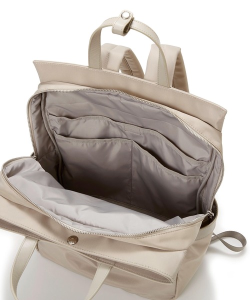 【美品】TOPKAPI 2way リュックトート breath Breath TOPKAPI】防水ナイロン レザーコンビ PC対応 トート