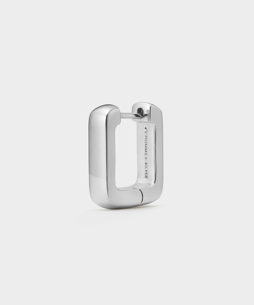 4℃ HOMME+ / シルバーピアス / 片耳用　定価12,100円 4℃ HOMME+（ヨンドシーオムプラス） ピアス シルバー フープ ピアス